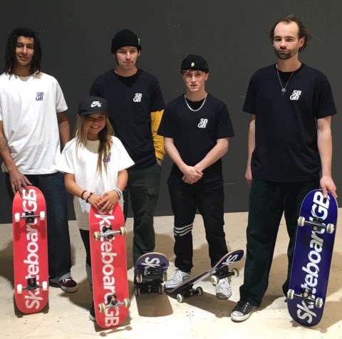 Skateboarding GB team